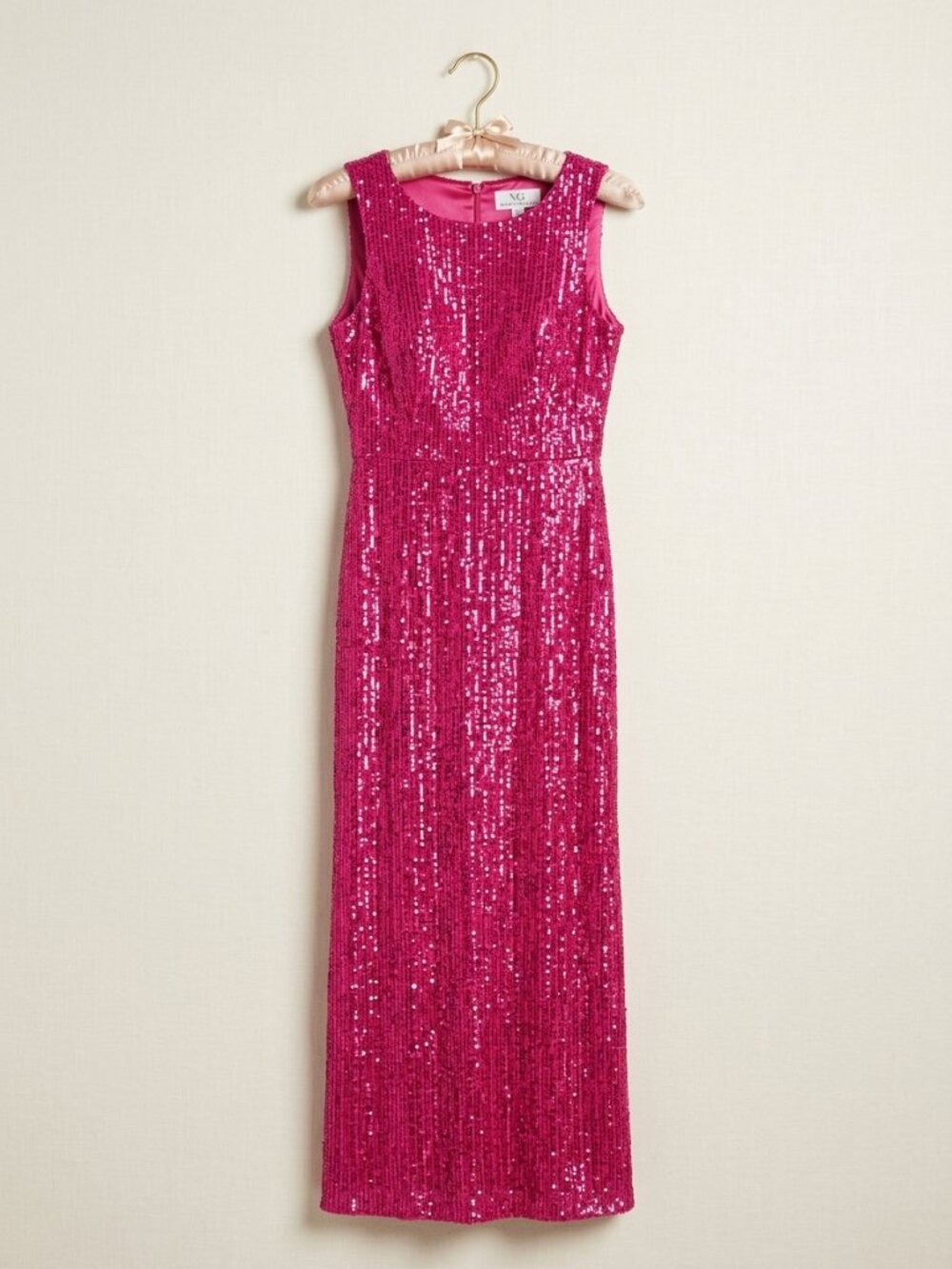 MAC DUGGAL Floor-Length Pink Gown